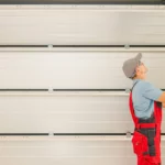 clean garage door