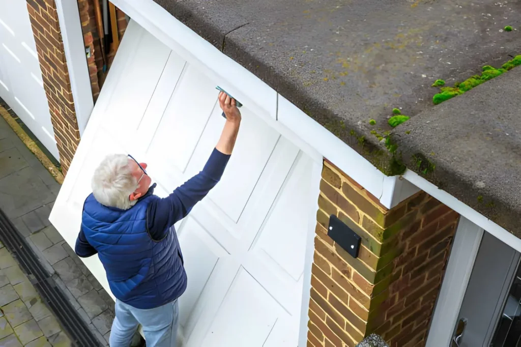 Garage Door Installation on a heavy-duty commercial building with reinforced steel tracks and panels